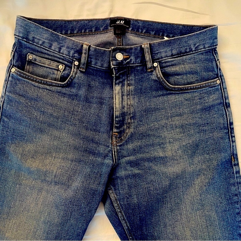H&M Blue Slim Fit Jeans Classic Denim
